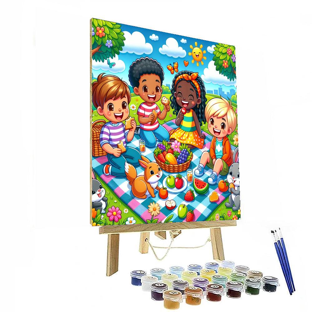 Giggling Picnic Adventure Numbered Painting Kits