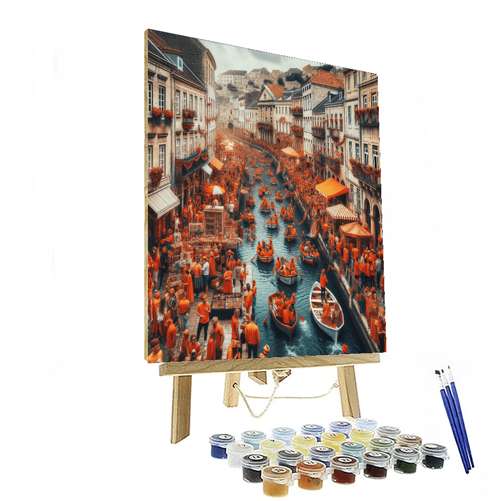 Koninginnedag (king's Day) - Netherlands Number Painting