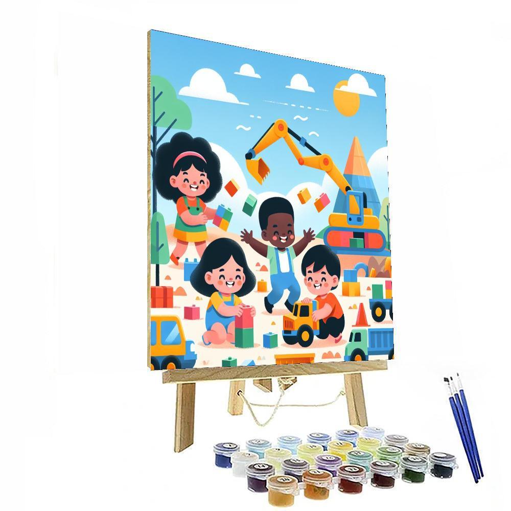 Colorful Construction Site Paint By Color