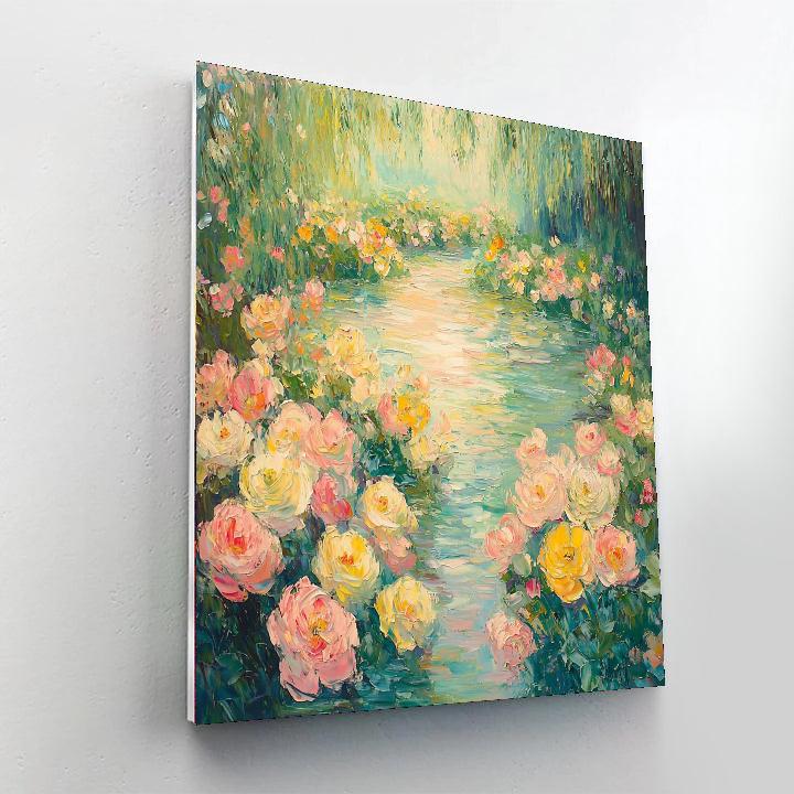 Claude Monet Inspired Blooming Impressionism  Painting Number Kit