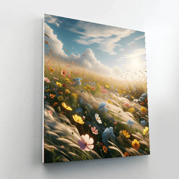 Serenity In The Wildflowers Painting Number Kit