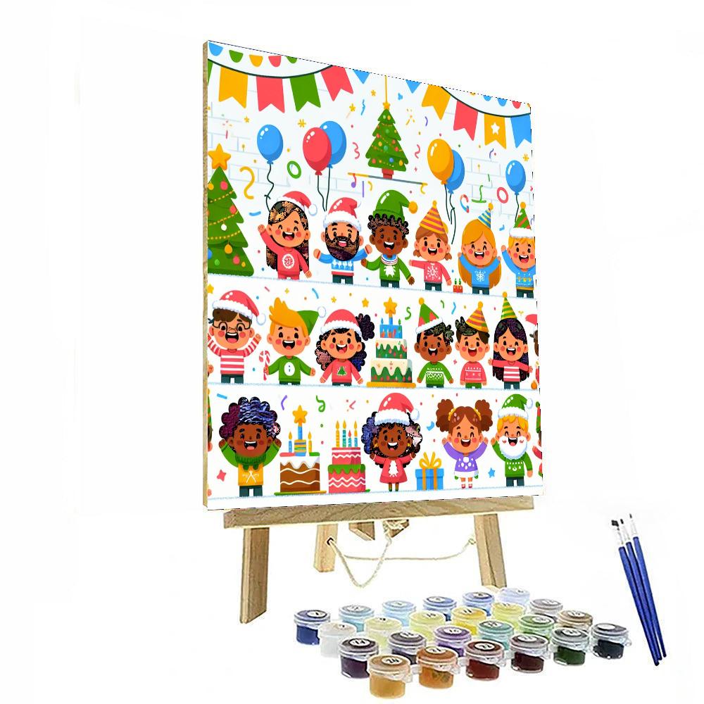 Happy Holiday Fun Number Painting