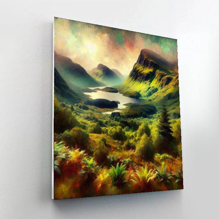 Scottish Highland Beauty Paint By Color