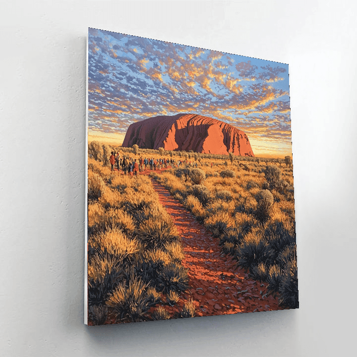 Uluru (ayers Rock) DIY Paint By Numbers