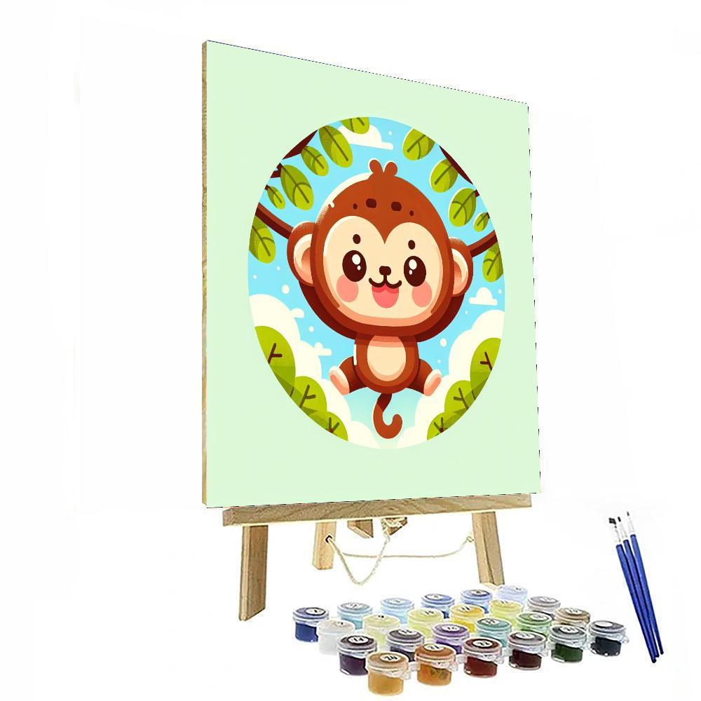 Adventurous Monkey Paint By Number