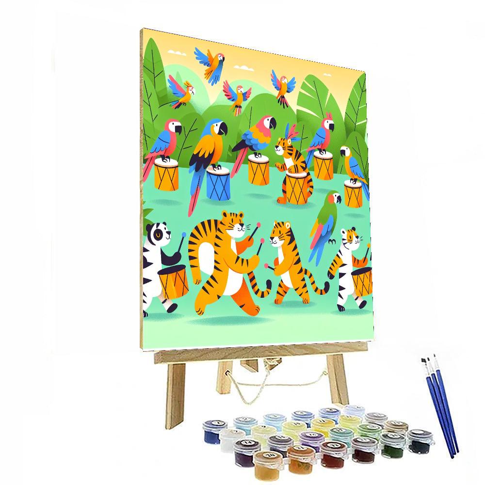 Jungle Beat Parade Paint By Numbers