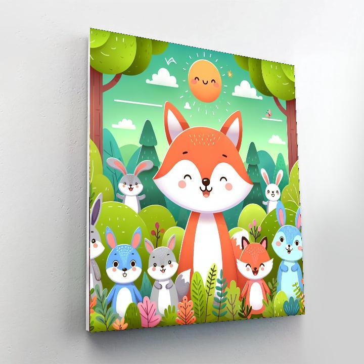 Woodland Animal Adventure Paint By Numbers Kits