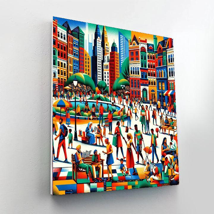 Colorful Urban Dreams Paint By Number