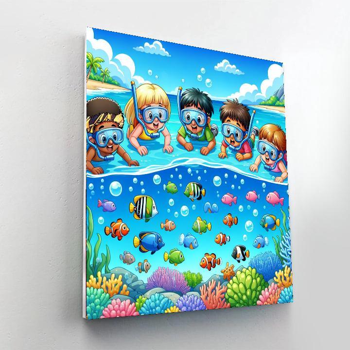 Tropical Lagoon Expedition Paint By Color