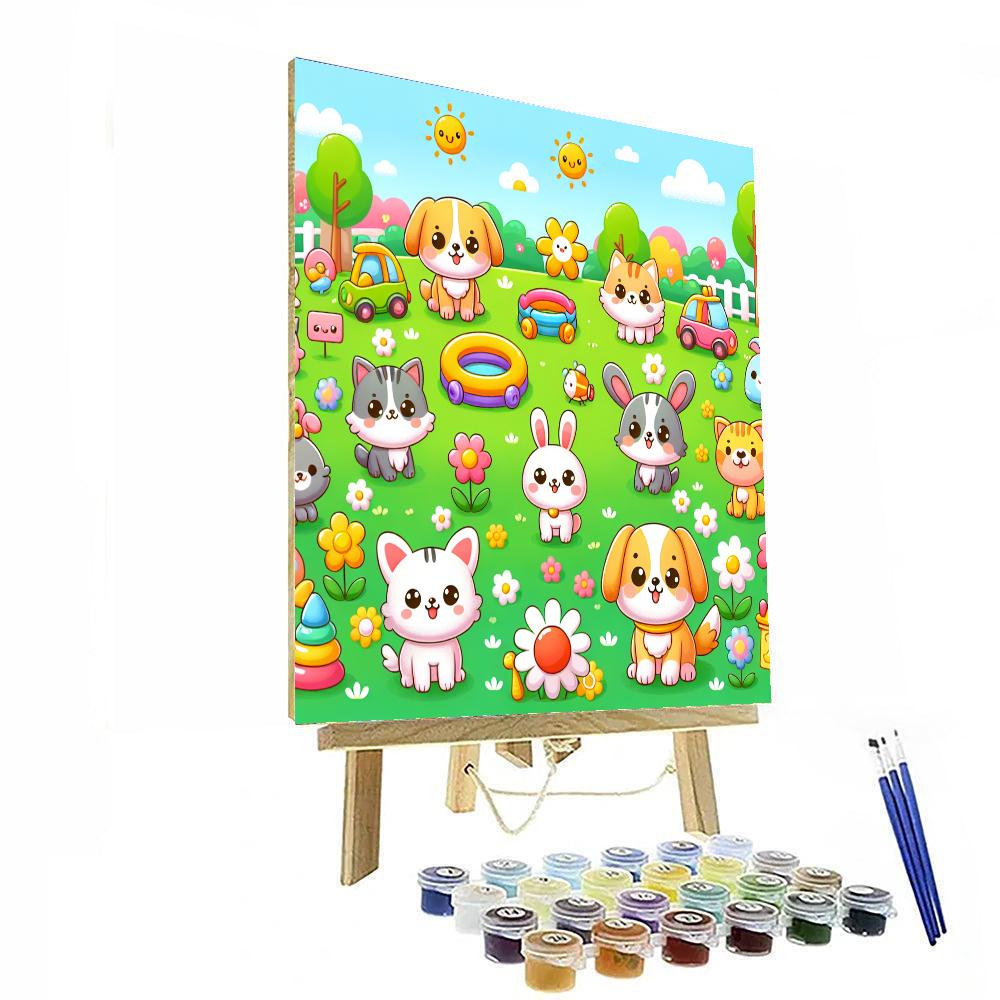 Fun With Animal Friends Paint By Numbers Kits