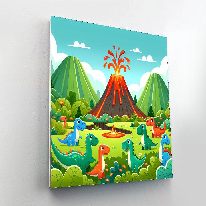 Bubbling Volcano Paint By Numbers Art