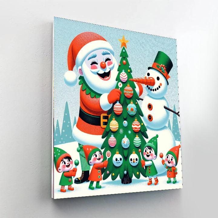 Holiday Celebration Extravaganza Paint By Numbers Art