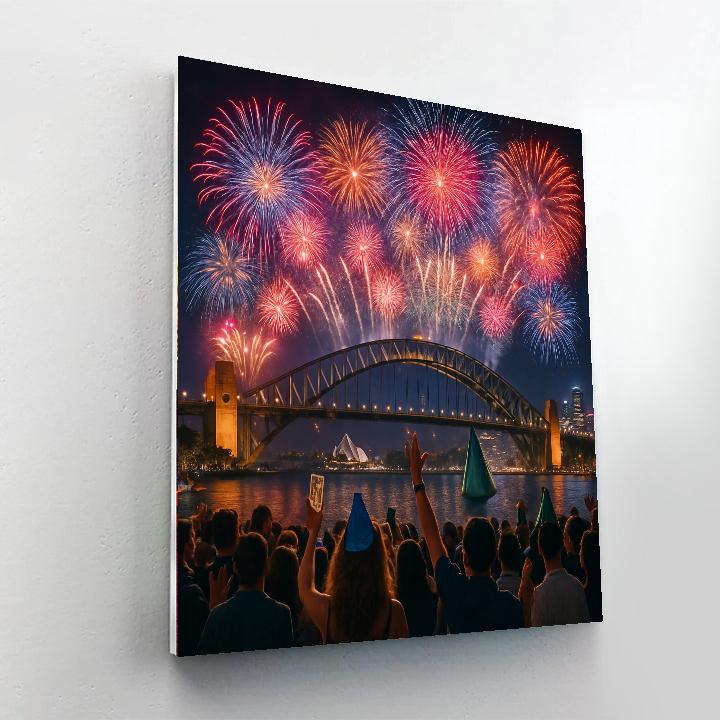 New Year's Eve Celebration - Sydney, Australia Paint By Numbers Kits