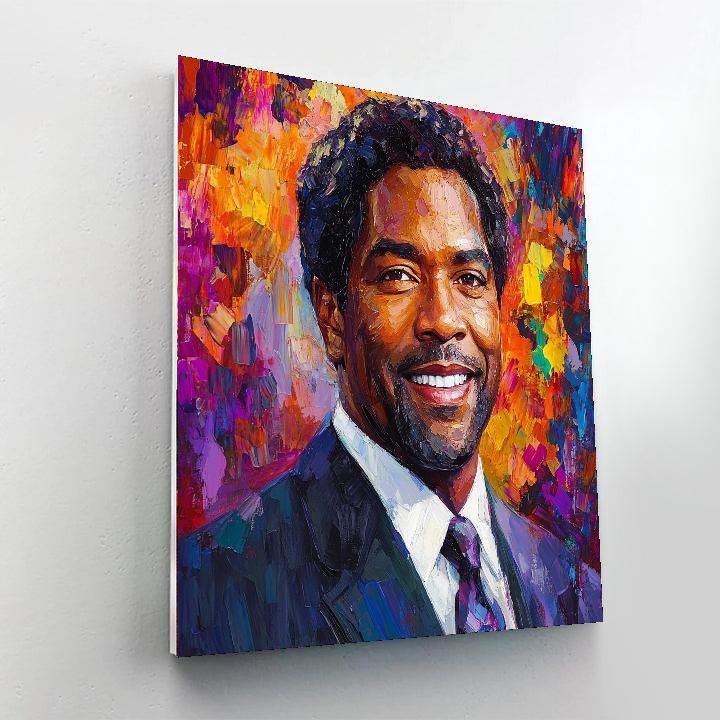 Denzel Washington: The Resounding Voice Of Justice Numbered Painting Kits