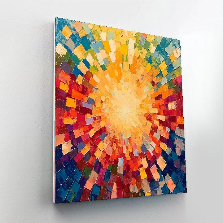 Georges Seurat Inspired Shattered Prism  Numbered Painting Kits