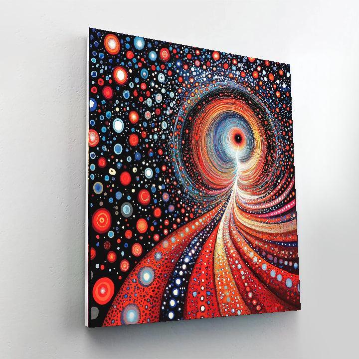 Yayoi Kusama Inspired Endless Vortex  Paint By Number