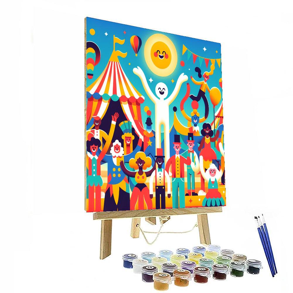 Sunny Circus Spectacle Paint By Numbers Art
