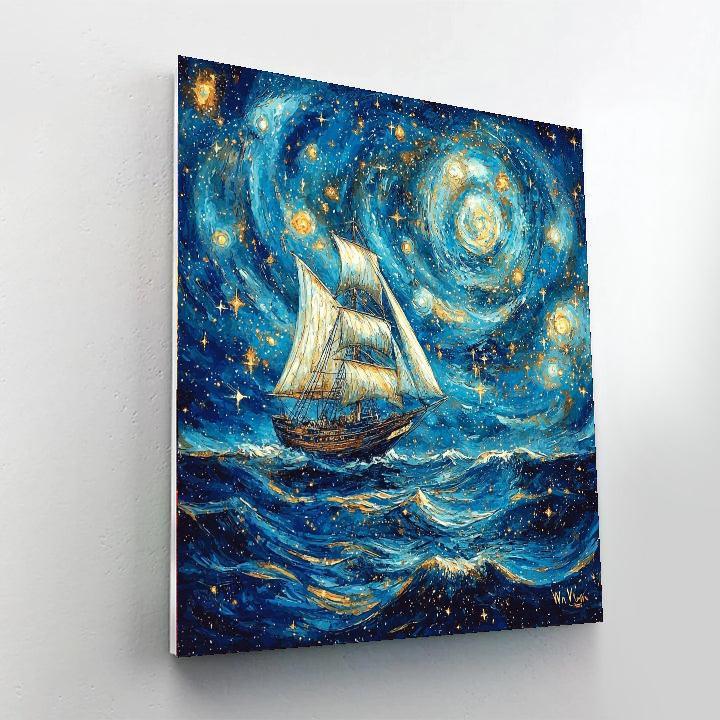 Vincent Van Gogh Inspired Celestial Navigator  Painting By Numbers Kit
