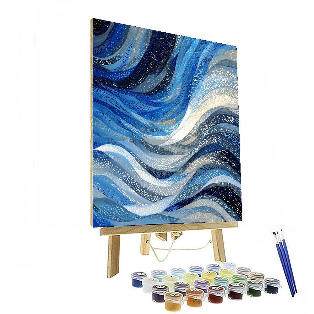 Georges Seurat Inspired Abstract Winds  Paint By Numbers Art