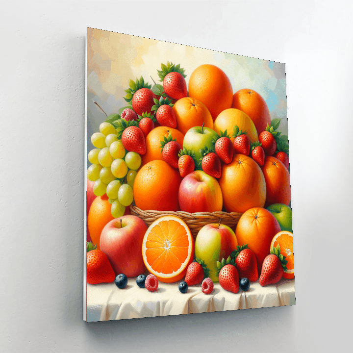 Colorful Fruit Medley Paint By Numbers