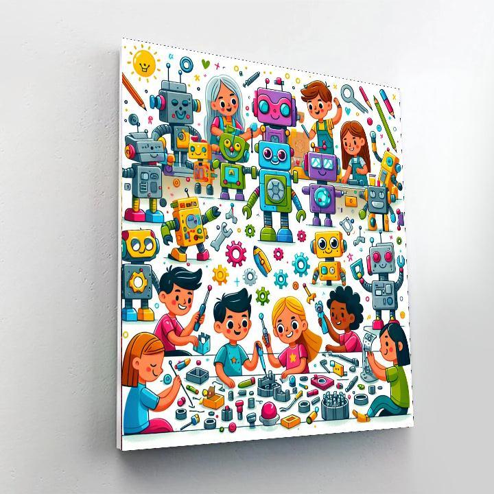 Robot Builders Club Numbered Painting Kits
