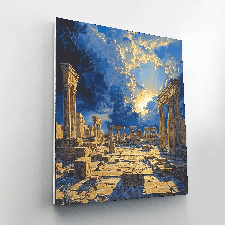 John Martin Inspired Ancient Majesty  Paint By Numbers