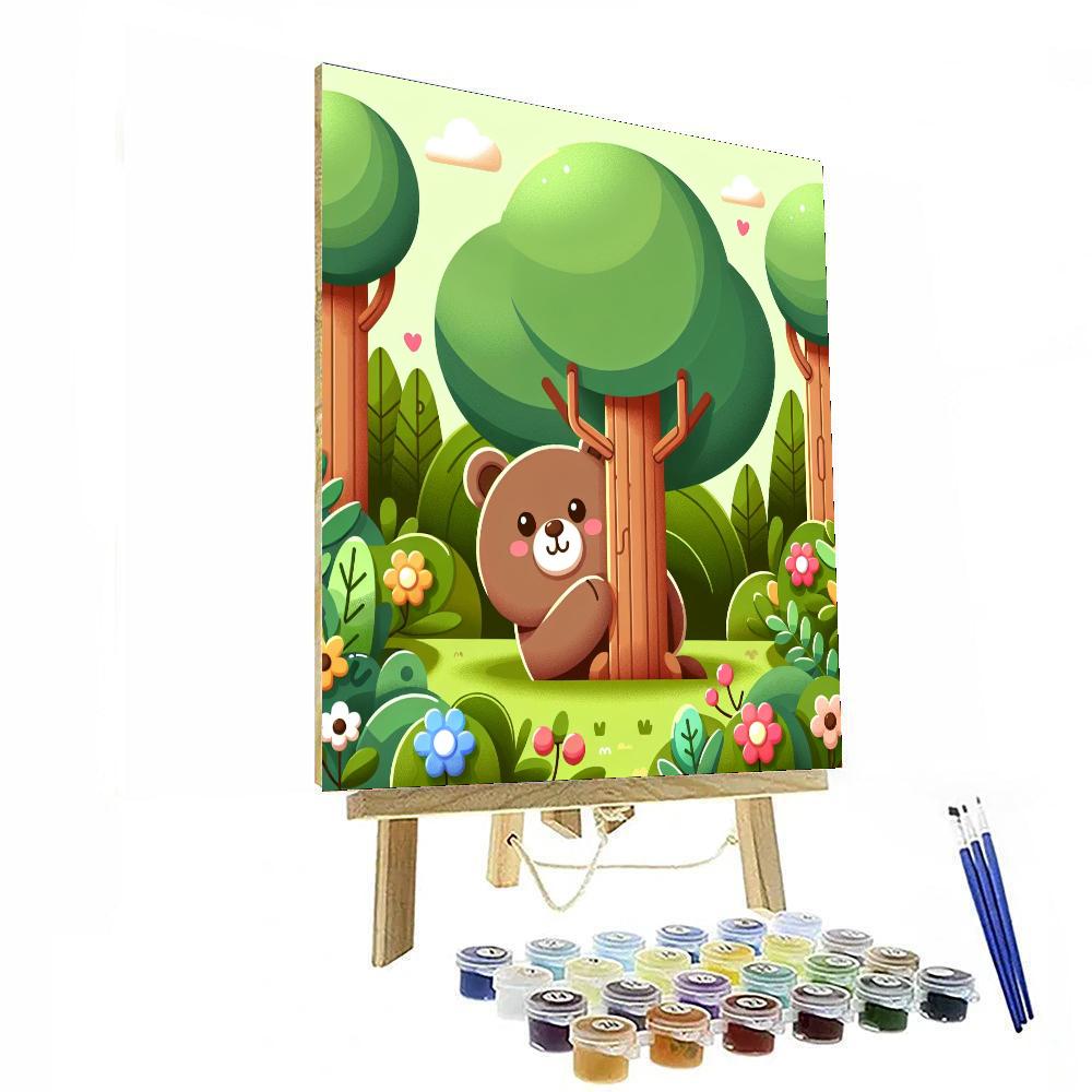 Curious Little Bear Paint By Color