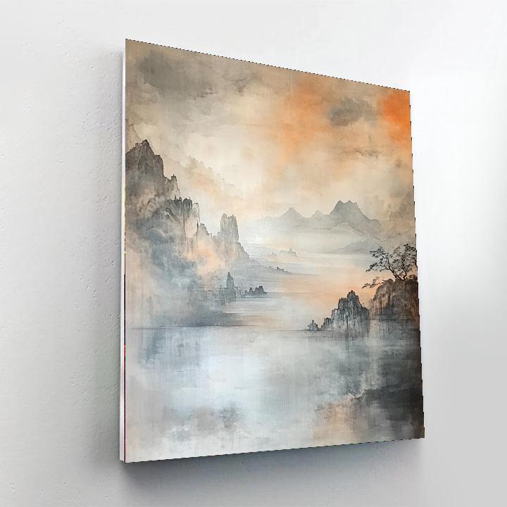 Zhao Mengfu Inspired Balance Of Elements  Paint By Color