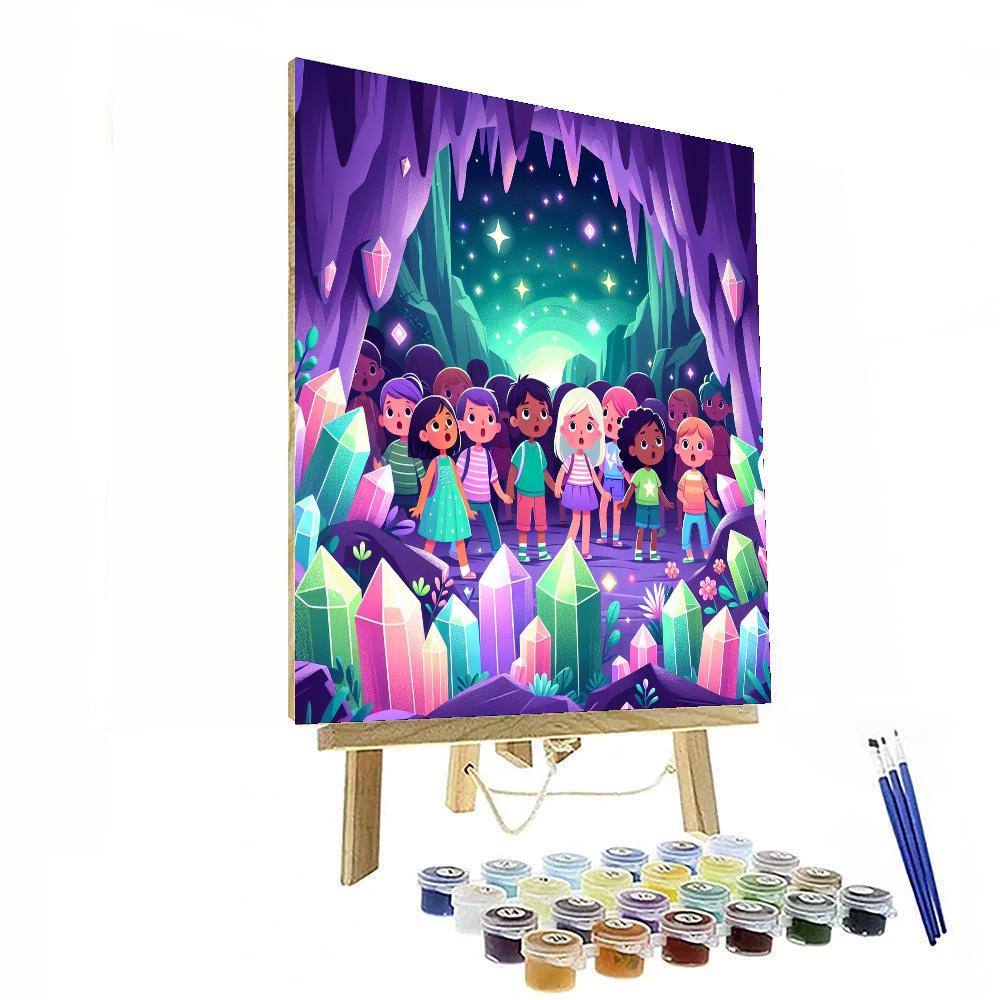 Adventure At Crystal Caves Paint By Number