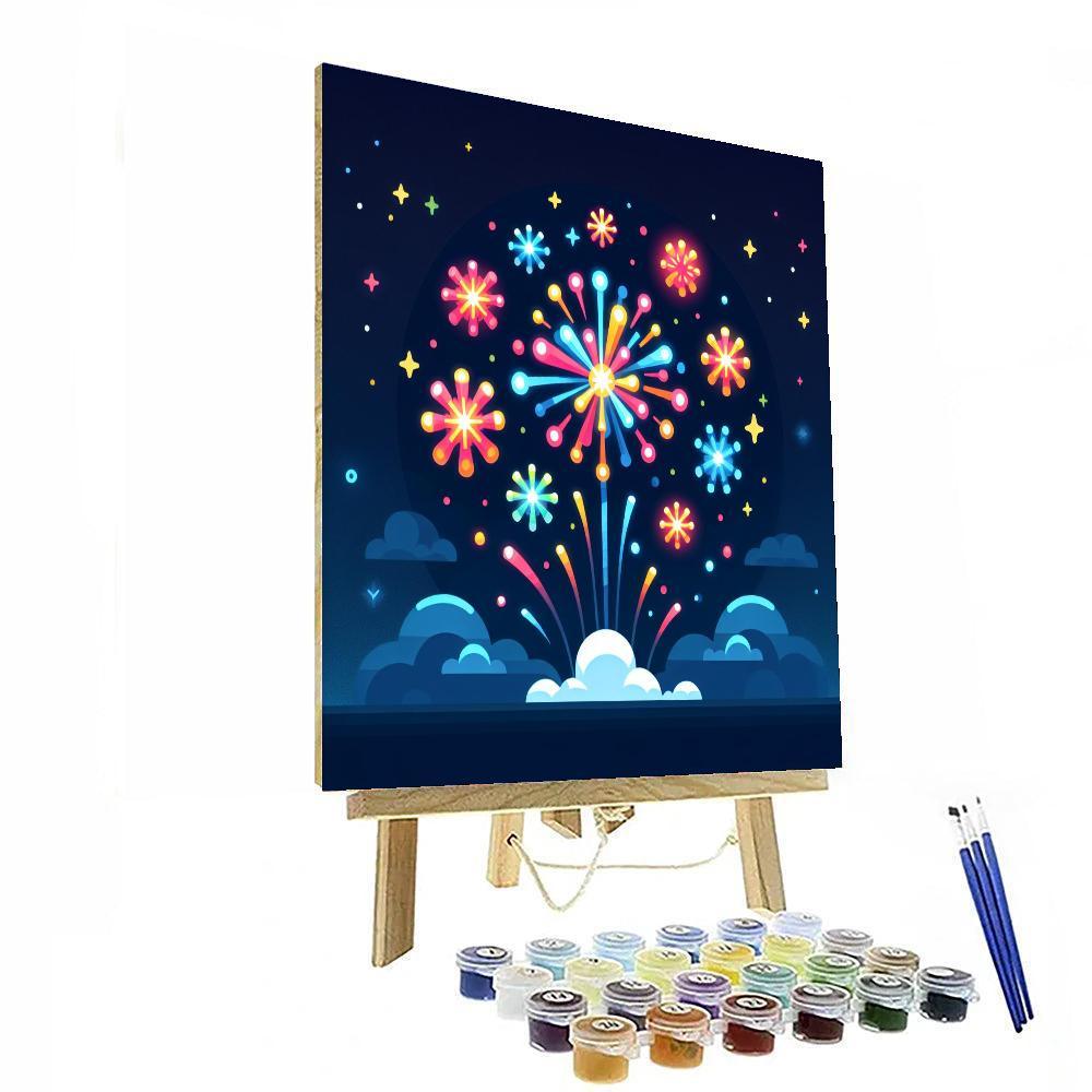Brilliant Fireworks DIY Paint By Numbers