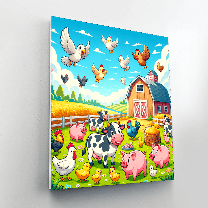 Fun Farmyard Friends Paint By Numbers Kits