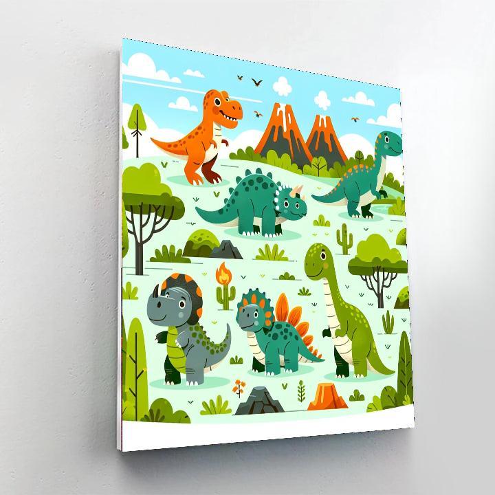 Jurassic Dino Discovery Numbered Painting Kits