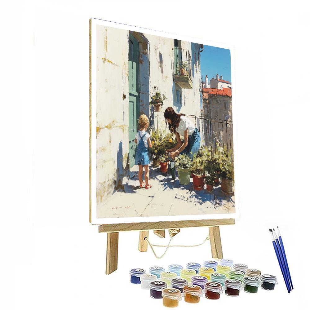 Balcony Blossoms Paint By Numbers Kits