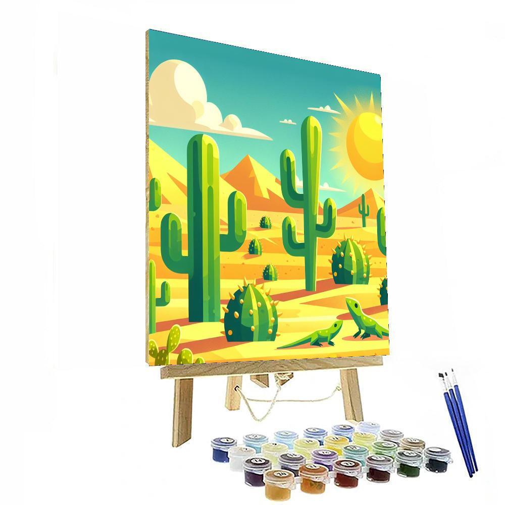 Cactus Kingdom Numbered Painting Kits