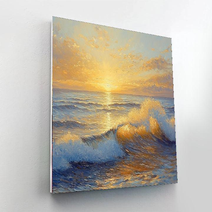 Edgar Degas Inspired Ocean's Gentle Rhythms  Paint By Numbers