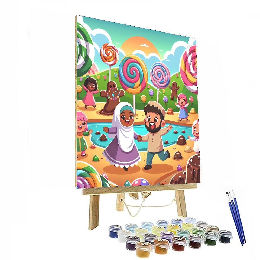 Fabulous Candyland Adventure Painting By Numbers Kit