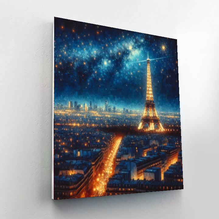 Magical Night In Paris Paint By Color