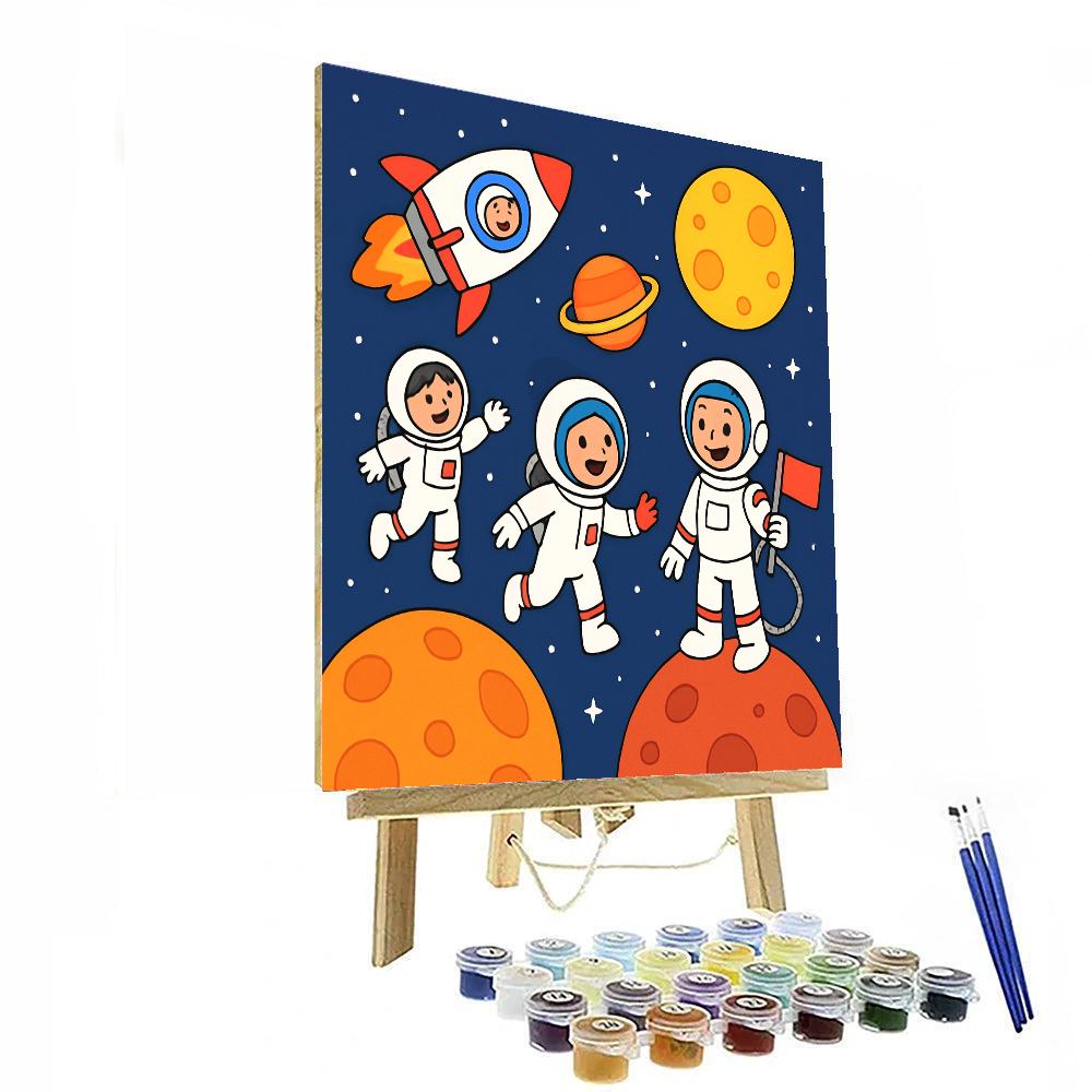 Celestial Space Mission Paint By Numbers