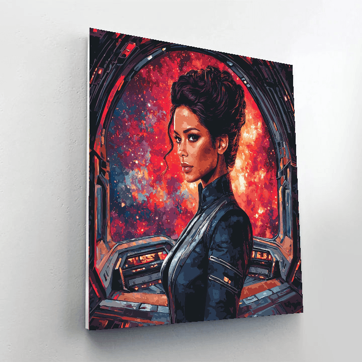 Zoe Saldana: Navigating Universes As A Starfleet Lieutenant Paint By Numbers Kits