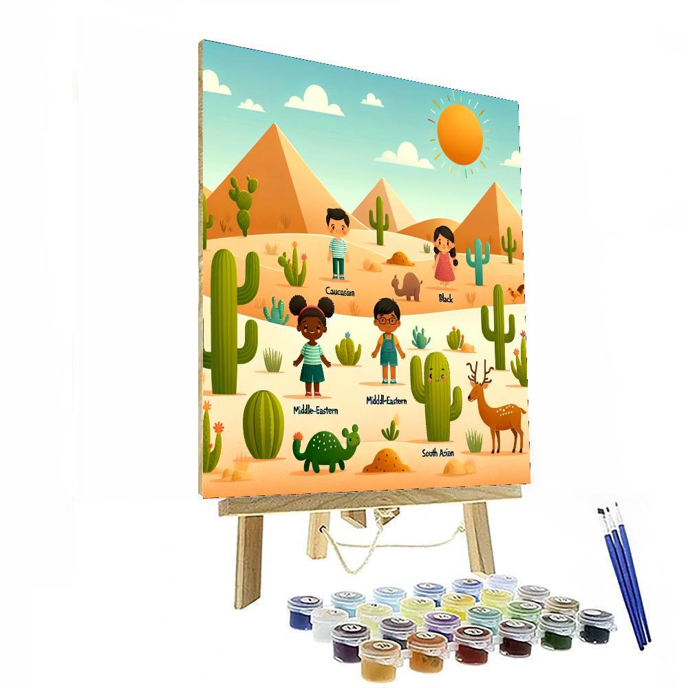 Delightful Desert Discovery Number Painting