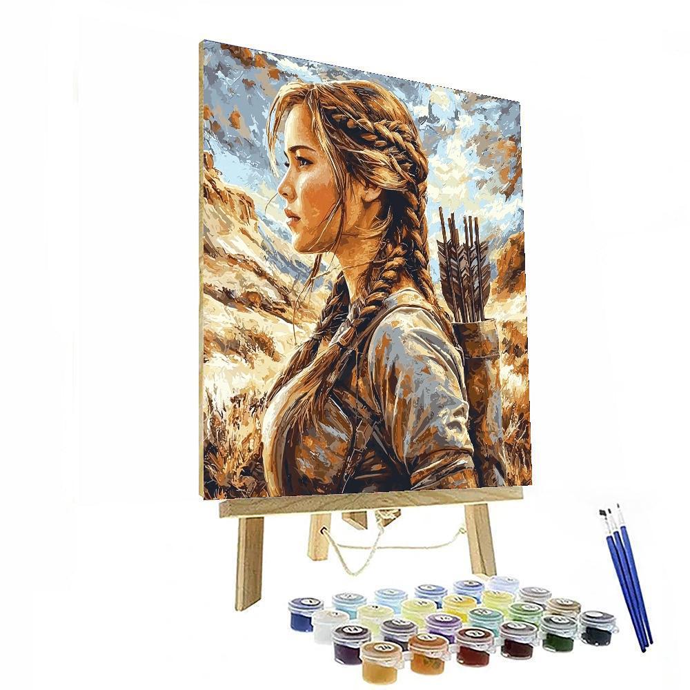 Jennifer Lawrence: The Fire Of A Hunger Games Icon Painting Number Kit