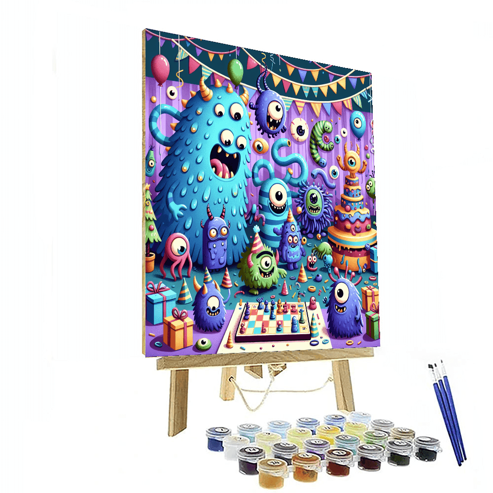Funky Monsters Painting By Numbers Kit