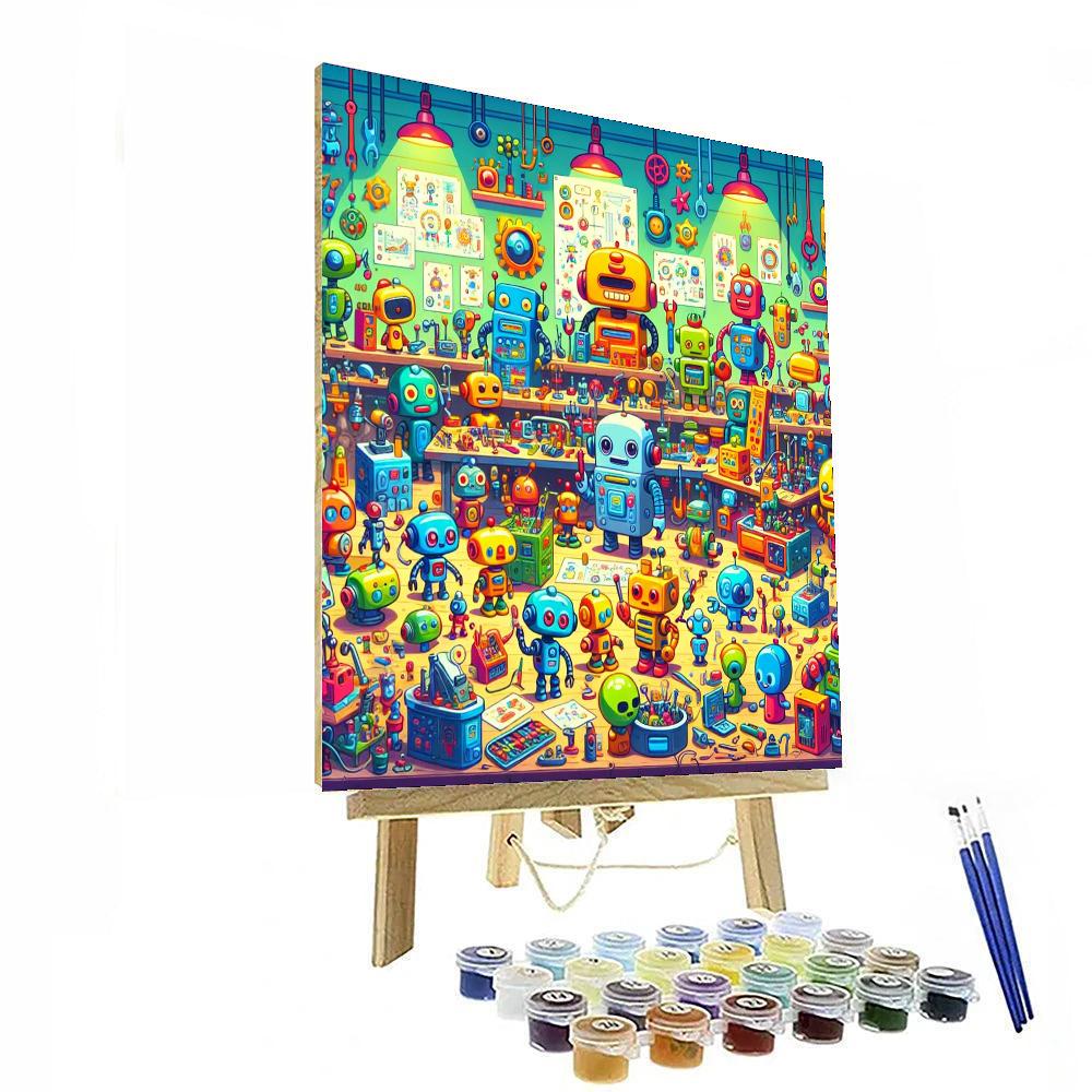 Joyful Robot Inventions Paint By Numbers Kits