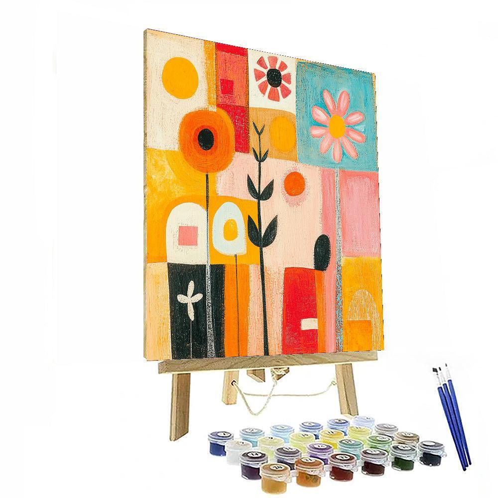Paul Klee Inspired Whimsical Harmony  Numbered Painting Kits