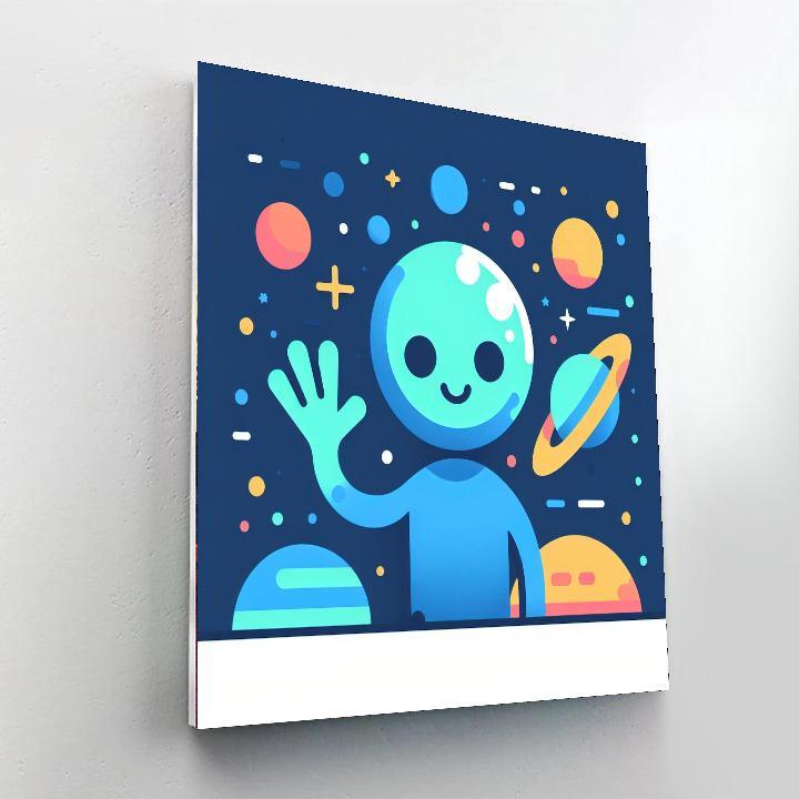 Space Pals Paint By Numbers Art
