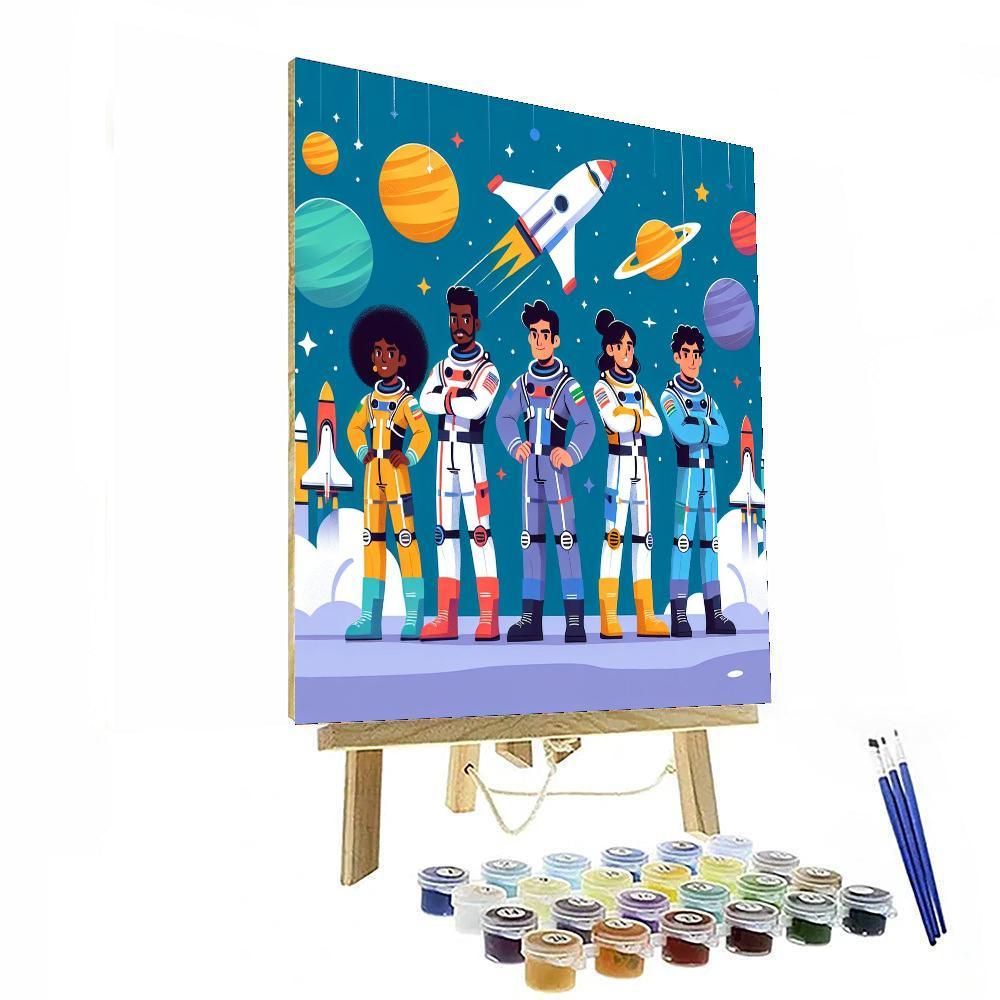 Heroic Space Rescue Team Numbered Painting Kits