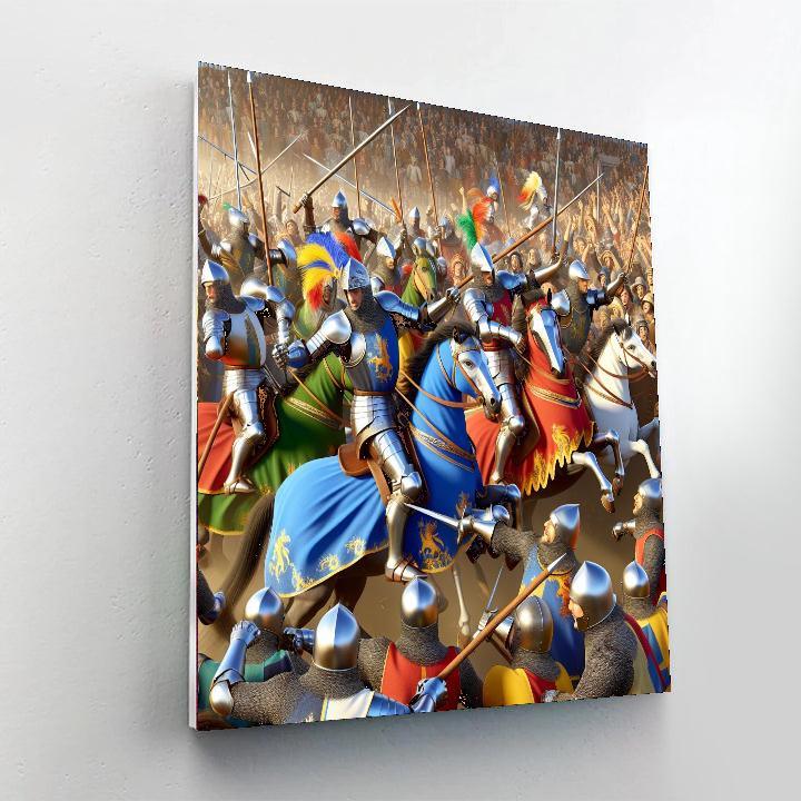 Medieval Tournament Festivity Painting By Numbers Kit