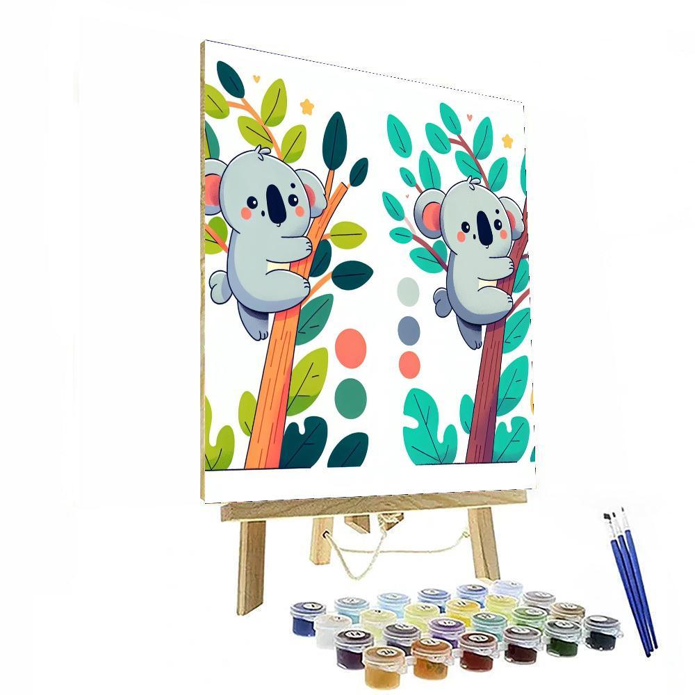 Courageous Koala Climbers DIY Paint By Numbers