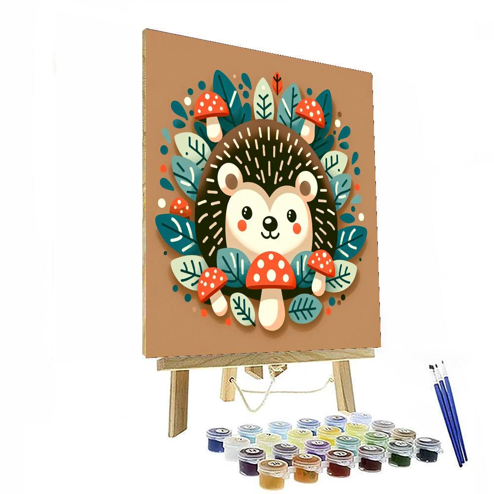 Charming Hedgehog Haven Paint By Color