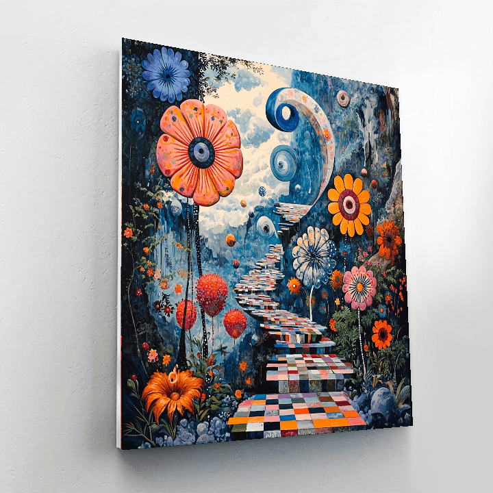 Salvador Dalí Inspired Surreal Floral Wonderland  Paint By Numbers Kits